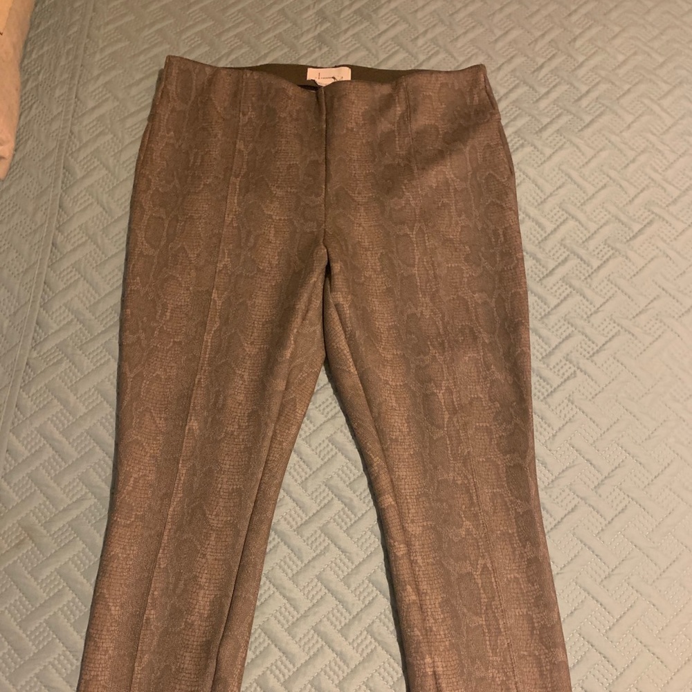Anthropologie snake print ankle pants